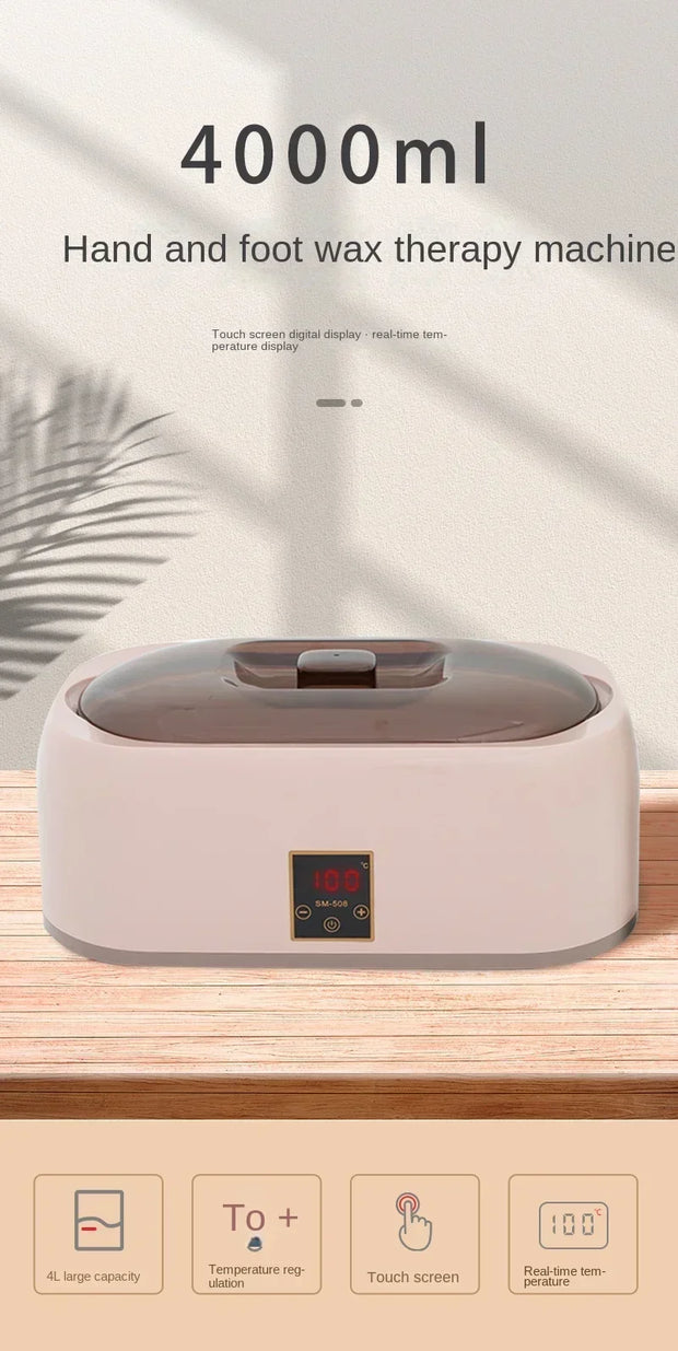 220V beauty salon hand wax machine 4000ml hand wax therapy machine hand film honey wax heater household melting machine  AL
