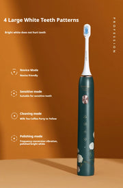 SOOCAS Van Gogh X3S Adult Smart Electric Toothbrush IPX7 Waterproof  Sonic Tooth Brush Upgraded USB Fast Chargeable