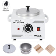 Single Pot Paraffin Heater Professional Electric Wax Heater Hair Removal Dual Parrafin Adjustable Temperature SPA Hair Removal