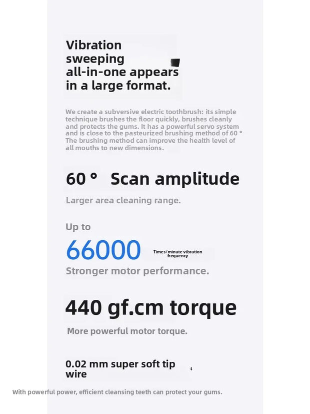 Laifen Laifen's new generation of vibration sweeping electric toothbrush, stainless steel color LFTBO1-S Wave  teeth whitening