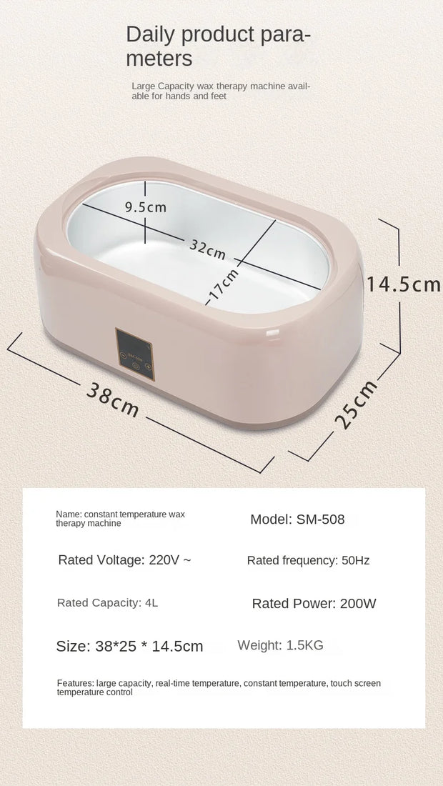 beauty salon hand wax machine 4000ml hand wax therapy machine hand film honey wax heater household melting machine 220V