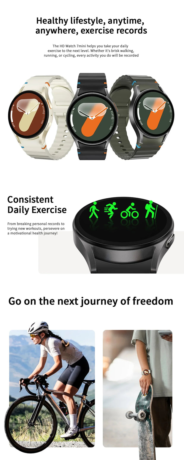 2025 Smart Watch 1.3" Sports Smartwatch Men Women Gift for Honor Magic6 Ultimate Tecno Pova 4 Pro Realme GT5  Oppo Find X7 PHZ11