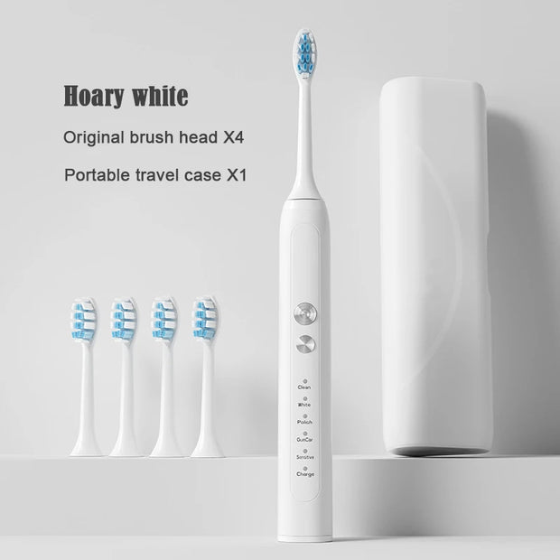 Sonic Electric Toothbrush Adults Electric Toothbrushes with 4 Tooth Brush Replacement Head and 5 Brushing Modes