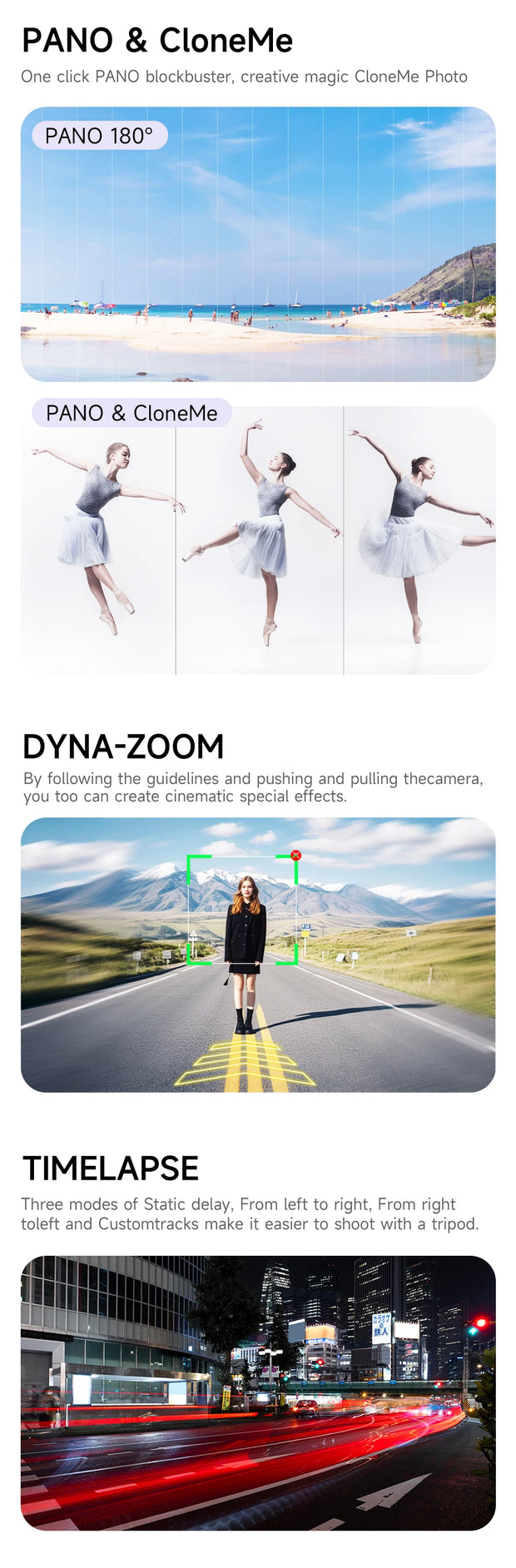 AI Face Tracking Handheld Gimbal Stabiliser 360° Shoot,Magnetic Remote Selfie Stick Tripod for Smartphone,1/4'' Screw for Camera