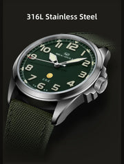Seagull часы мужс Men's Wristwatch Sports Automatic Mechanical Watch 100m Waterproof  Army Watch Official Original 811.93.6106