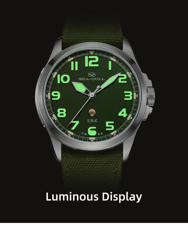 Seagull часы мужс Men's Wristwatch Sports Automatic Mechanical Watch 100m Waterproof  Army Watch Official Original 811.93.6106