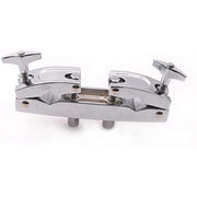 B72A Drum Clamp 2 Hole Silver Multi Clamp Cymbal Stand Mount Holder for Drums Cymbals Musical Parts Cowbell Accessory
