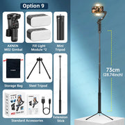 AXNEN M02 Gimbal Smartphone Stabilizer 3-Axis Anti-shake Video Record Handheld Selfie Gimbals for iPhone Android Face Tracking