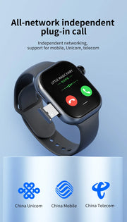 8GB+128GB S10 Cellular Version Smartwatch 4G Android 10.0 180° Rotating Camera 256GB Storage GPS WIFI Global Version Smart Watch