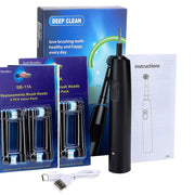 Sonic Rechargeable Rotary Electric Toothbrush Adult Waterproof with Timer 5 Modes & 4 Replaceable Brush Heads for Teeth Cleaning