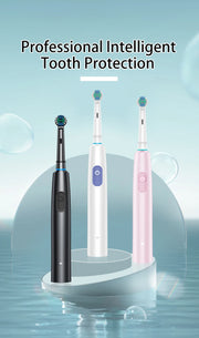 2002 Rotating electric toothbrush New 2025 Adult Timer Brush 6 Mode USB Charger Rechargeable Tooth Brushes Replacement Heads Set