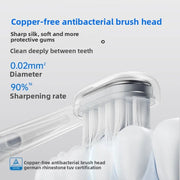 Laifen Laifen's new generation of vibration sweeping electric toothbrush, stainless steel color LFTBO1-S Wave  teeth whitening