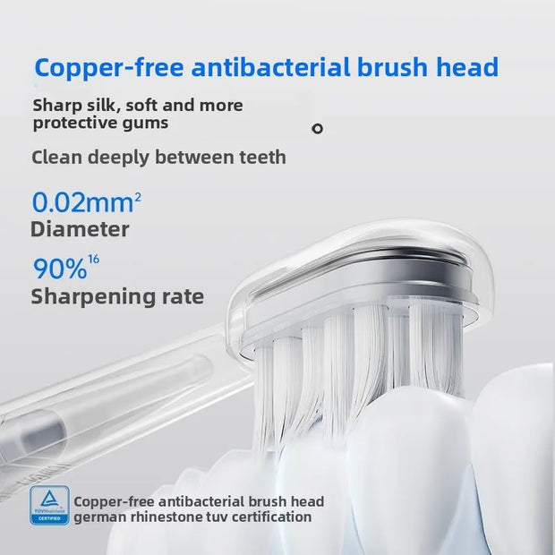 Laifen Laifen's new generation of vibration sweeping electric toothbrush, stainless steel color LFTBO1-S Wave  teeth whitening