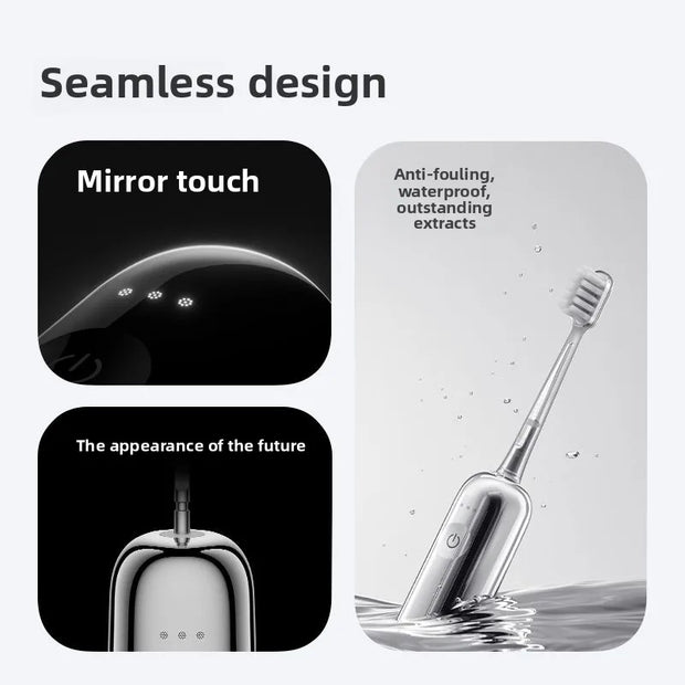 Laifen Laifen's new generation of vibration sweeping electric toothbrush, stainless steel color LFTBO1-S Wave  teeth whitening