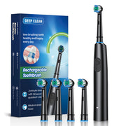 2002 Rotating electric toothbrush New 2025 Adult Timer Brush 6 Mode USB Charger Rechargeable Tooth Brushes Replacement Heads Set