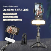 2025 new Q09 Wireless Bluetooth Selfie Stick stand Tripod Handheld Gimbal Stabilizer Monopod Shutter for IOS Android Universal