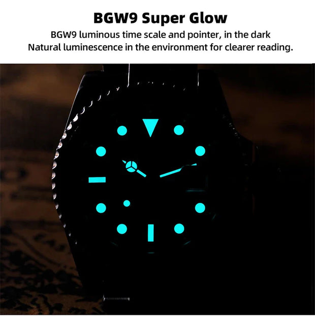 ADDIESDIVE Diving AD2040 Quartz Watches Stainless Steel 200m Waterproof Calendar Display Wristwatch Fashion Super Luminous Watch