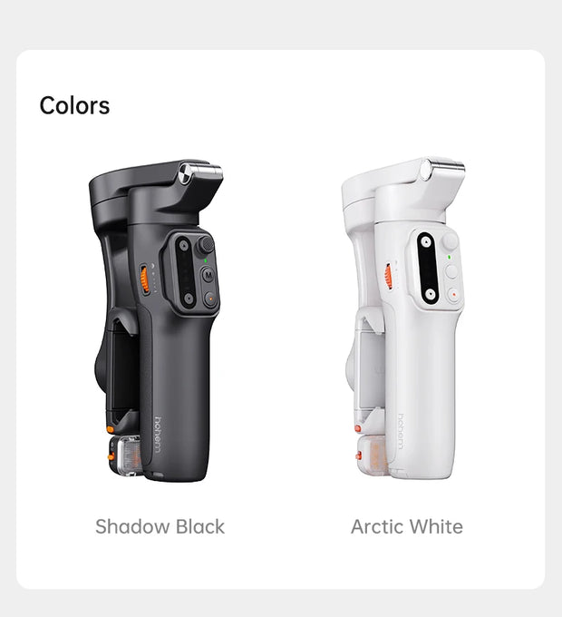 hohem Official V3 Smartphone Stabilizer Ai Face Tracking 3-Axis Phone Gimbal Built-in Selfie Stick Portable iPhone16/Samsung