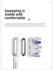 Laifen Laifen's new generation of vibration sweeping electric toothbrush, stainless steel color LFTBO1-S Wave  teeth whitening