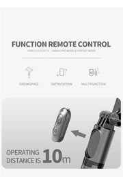2025 new Q09 Wireless Bluetooth Selfie Stick stand Tripod Handheld Gimbal Stabilizer Monopod Shutter for IOS Android Universal