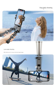 2025 NEW Ai Gimbal Stabilizer Desktop Following Shooting Mode Selfie Stick Monopod With Bluetooth Shutter For Smartphone Live