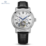 2025 New Seagull Men's Watch Automatic Mechanical Wristwatch Multi-Function Hollow Flywheel Business Simple Watch D819.622