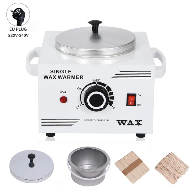Single Pot Paraffin Heater Professional Electric Wax Heater Hair Removal Dual Parrafin Adjustable Temperature SPA Hair Removal