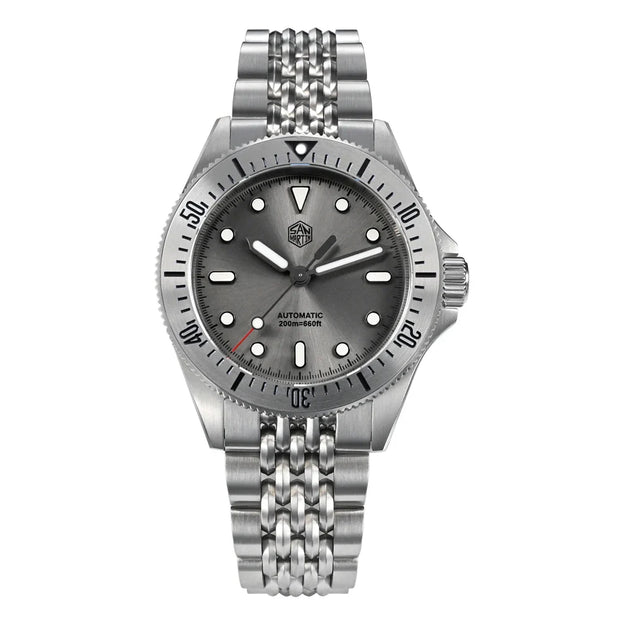 San Martin Original Design 38.8mm Upgrade Diver Watch Sunburst Enamel Dial NH35 Automatic Mechanical Luxury Waterproof 200m Lume