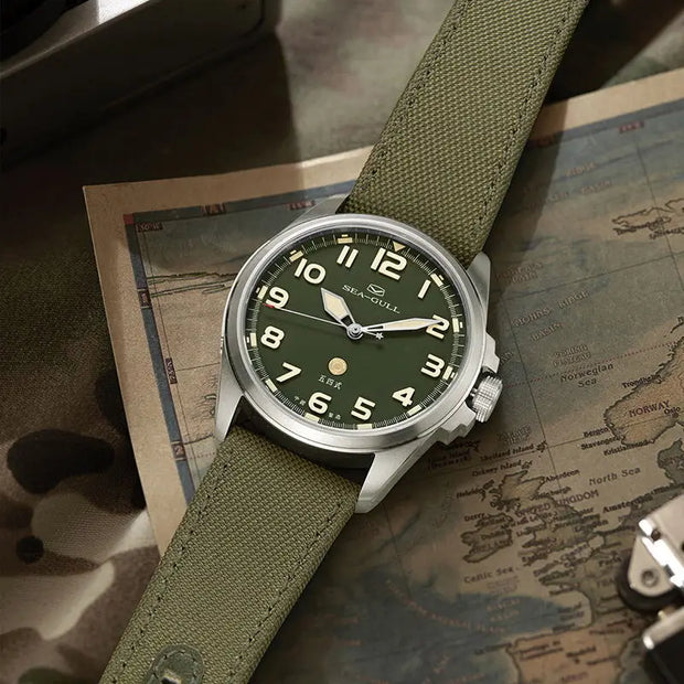 Seagull часы мужс Men's Wristwatch Sports Automatic Mechanical Watch 100m Waterproof  Army Watch Official Original 811.93.6106