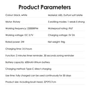 Smart Rotating Timing Electric Toothbrush for Adults Rotating Electric Toothbrushes with 8 Soft Brush Heads Whitening Oral Car