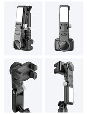Q18 Desktop Following the shooting Mode Gimbal Stabilizer Selfie Stick Tripod with Fill Light for iPhone Cell Phone Smartphone