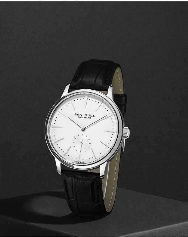 2025 Seagull Business Watch Men's Mechanical Wristwatches 50m Waterproof Leather Valentine Male Watches relogio masculino 6075