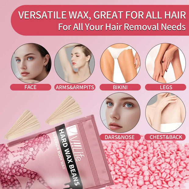 Hot Wax Machine Kit For Hair Removal Wax Warmer Wax Melt Heater and Beans Kit Depilatory Epilator Wax Melting Machine Paraffin