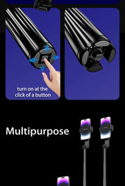 Q31 Gimbal Stabilizer Single-Axis Handheld Selfie Stick Tripod with Auto Face Tracking & Fill Light for Mobile Phone