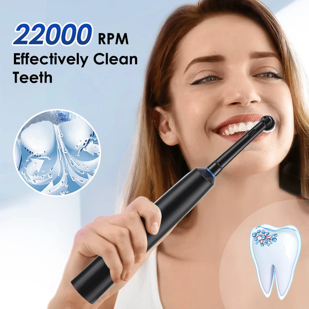 Smart Rotating Timing Electric Toothbrush for Adults Rotating Electric Toothbrushes with 8 Soft Brush Heads Whitening Oral Car