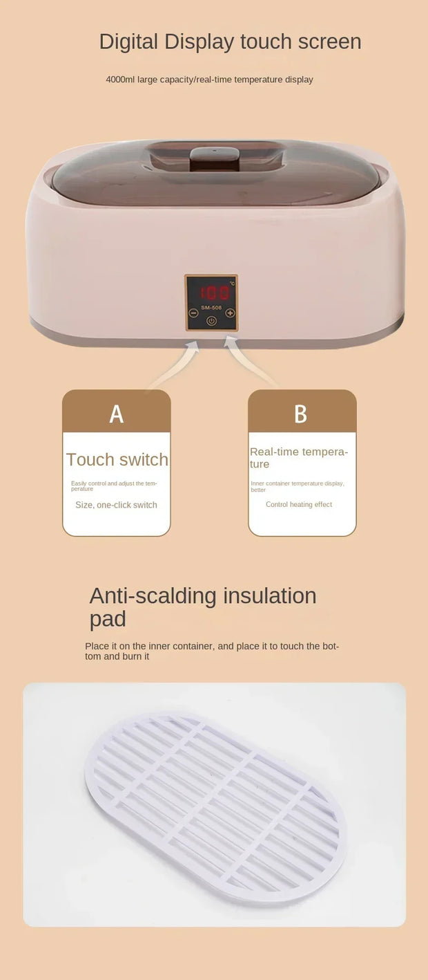 220V beauty salon hand wax machine 4000ml hand wax therapy machine hand film honey wax heater household melting machine  AL