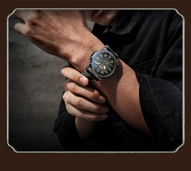 2025 Seagull Mechanical Watch For Men Luxury Vintage Military Watch Luminous Sapphire 100M Waterproof Watches Reloj Hombre 1058H
