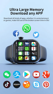 8GB+128GB S10 Cellular Version Smartwatch 4G Android 10.0 180° Rotating Camera 256GB Storage GPS WIFI Global Version Smart Watch
